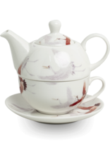 EDO Japan Tea for One set, Crane White, 300ml