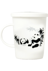 EDO Japan Teamug set, Panda, porcelain filter, 350ml