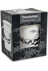 EDO Japan Theebeker set, Panda, porseleinen filter, 350ml