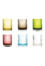 Livellara Tumbler Livellara RIGATINO, Mixed colors, 350ml, 6-pack