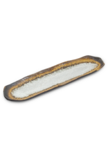 EDO Japan Japanse porseleinen sushischaal / serveerschaal 33.5x8.5cm, beige