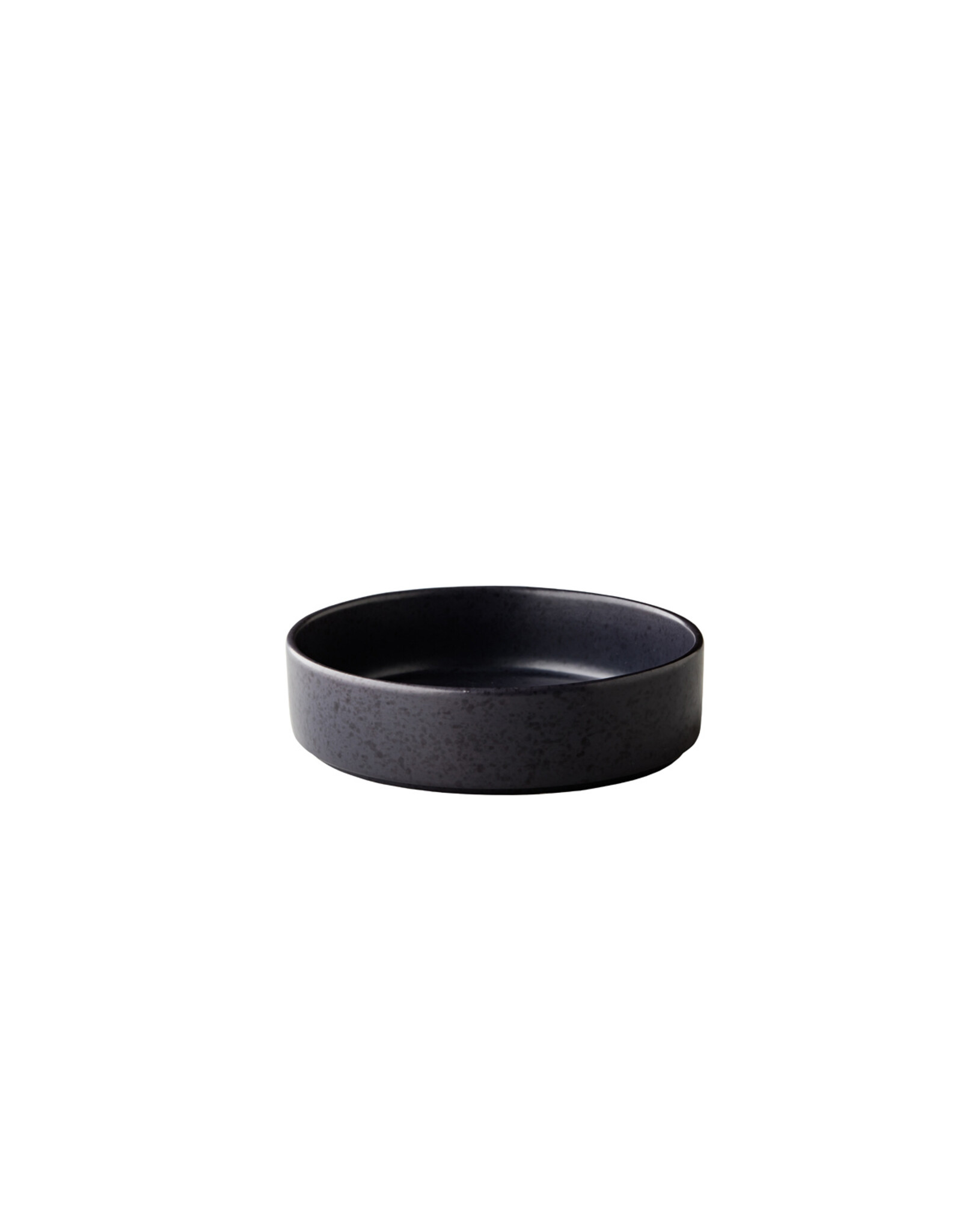 Stylepoint Presentation Shape Plate Raised Edge Stackable Black 18x5cm