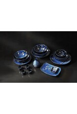 EDO Japan Bowl 22cm 13cm H7cm Hanablue, Japan EDO Japan Bowl 22cm 13cm H7cm Hanablue, Japan