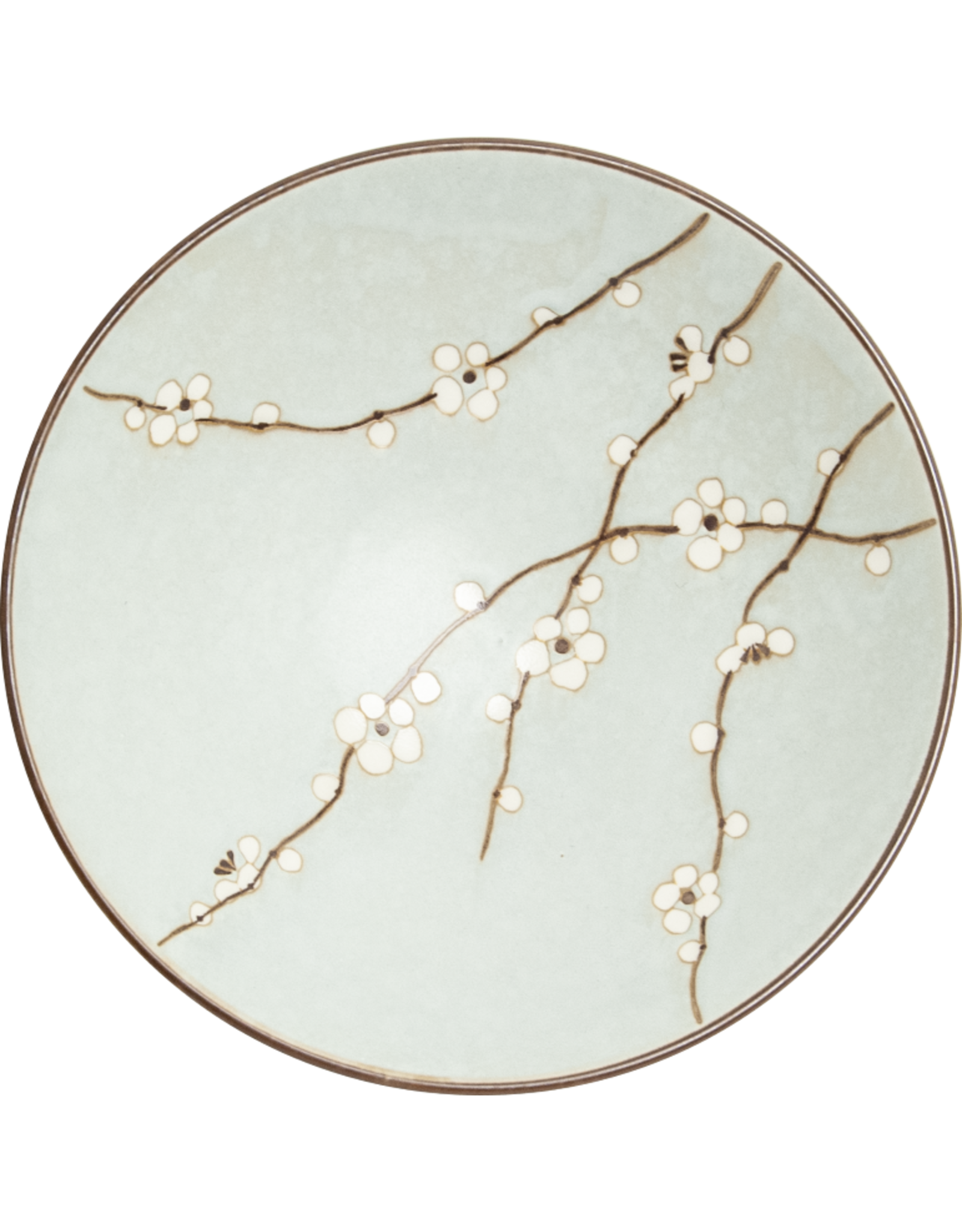 EDO Japan Bord 22,5cm H3cm Hanagreen, Japan