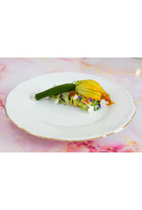 Stylepoint Q Basic Maria Theresa Bord, Wit met gouden rand, 22cm
