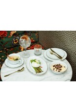 Stylepoint Q Basic Maria Theresa Bord, Wit met gouden rand, 17cm