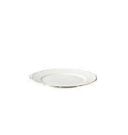 Stylepoint Q Basic Maria Theresa Bord, Wit met gouden rand, 22cm