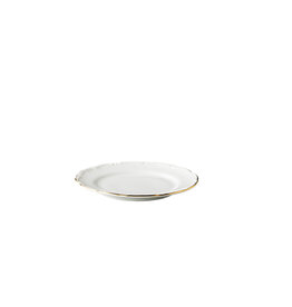 Stylepoint Q Basic Maria Theresa Bord, Wit met gouden rand, 17cm