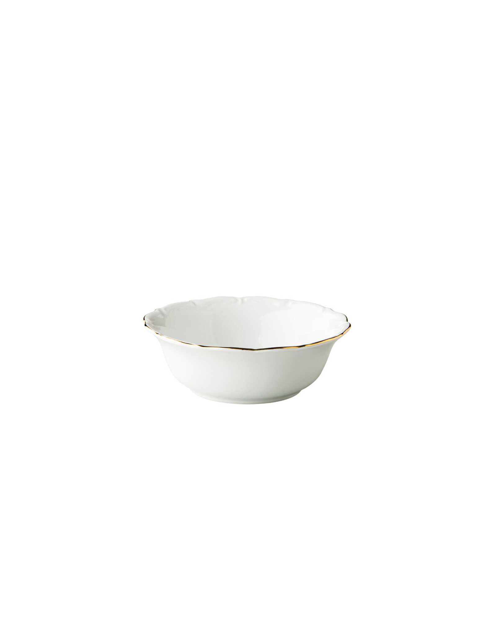 Stylepoint Q Basic Maria Theresa Kom, Wit met gouden rand, 17cm