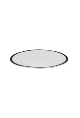 Stylepoint Eclipse bord, wit met zwarte rand, 28.5cm