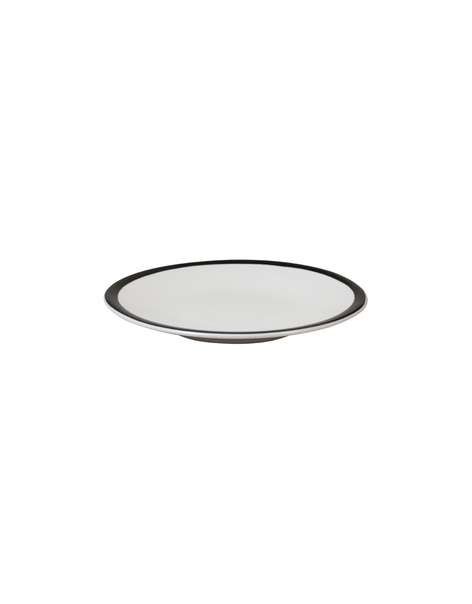 Stylepoint Eclipse bord, wit met zwarte rand, 21cm