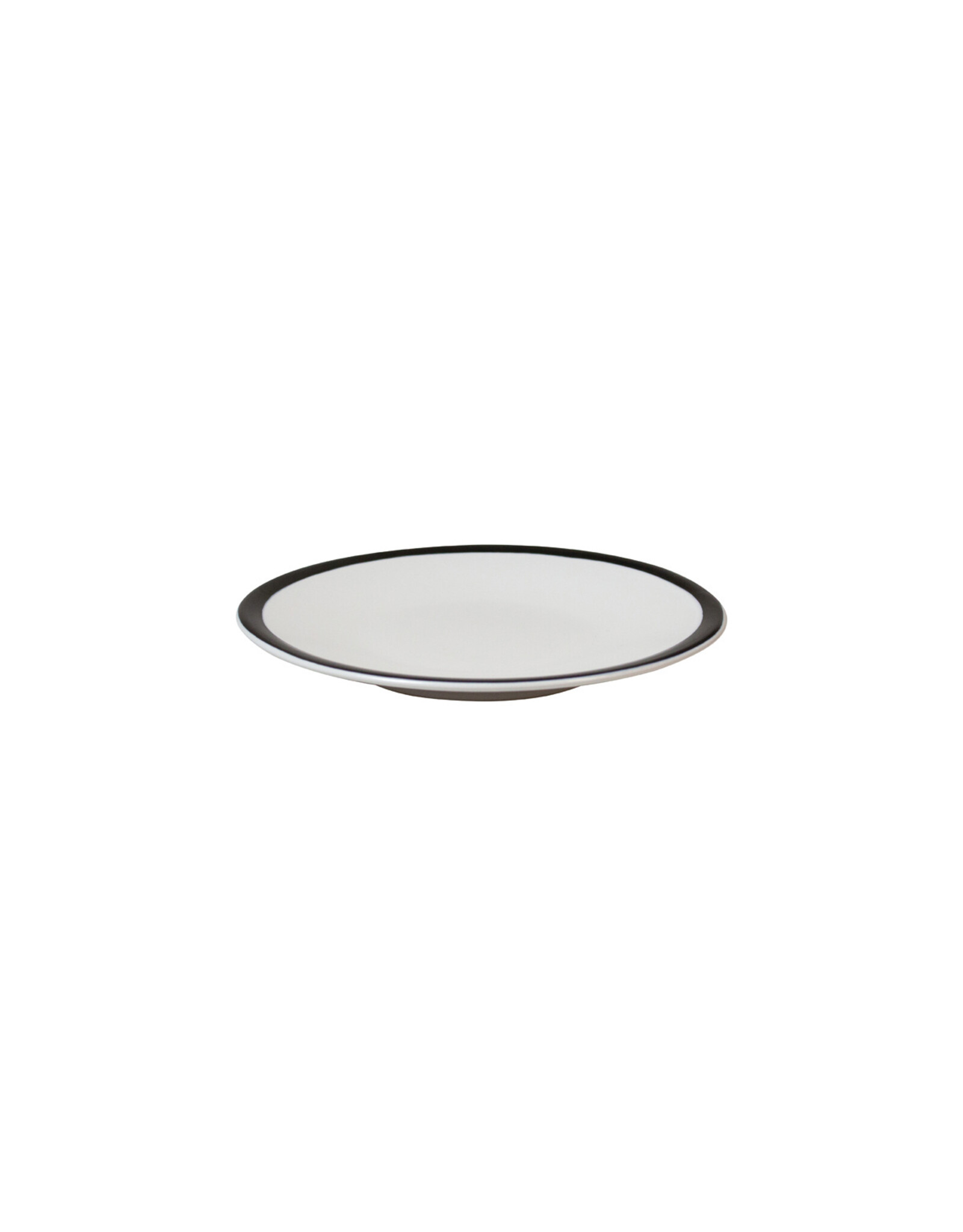 Stylepoint Eclipse bord, wit met zwarte rand, 16cm