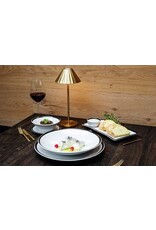Stylepoint Eclipse plate, rectangular, white with black rim, 27,5x15,6 cm