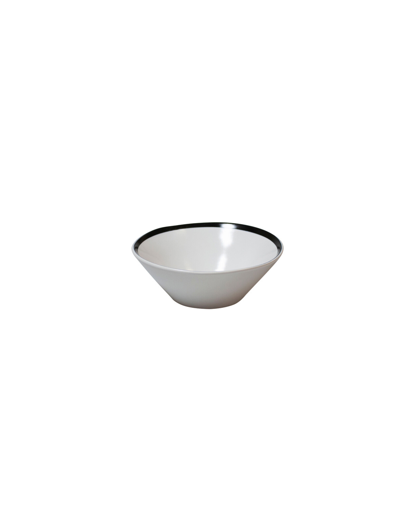 Stylepoint Eclipse kom , wit met zwarte rand, 16.5cm, 500ml