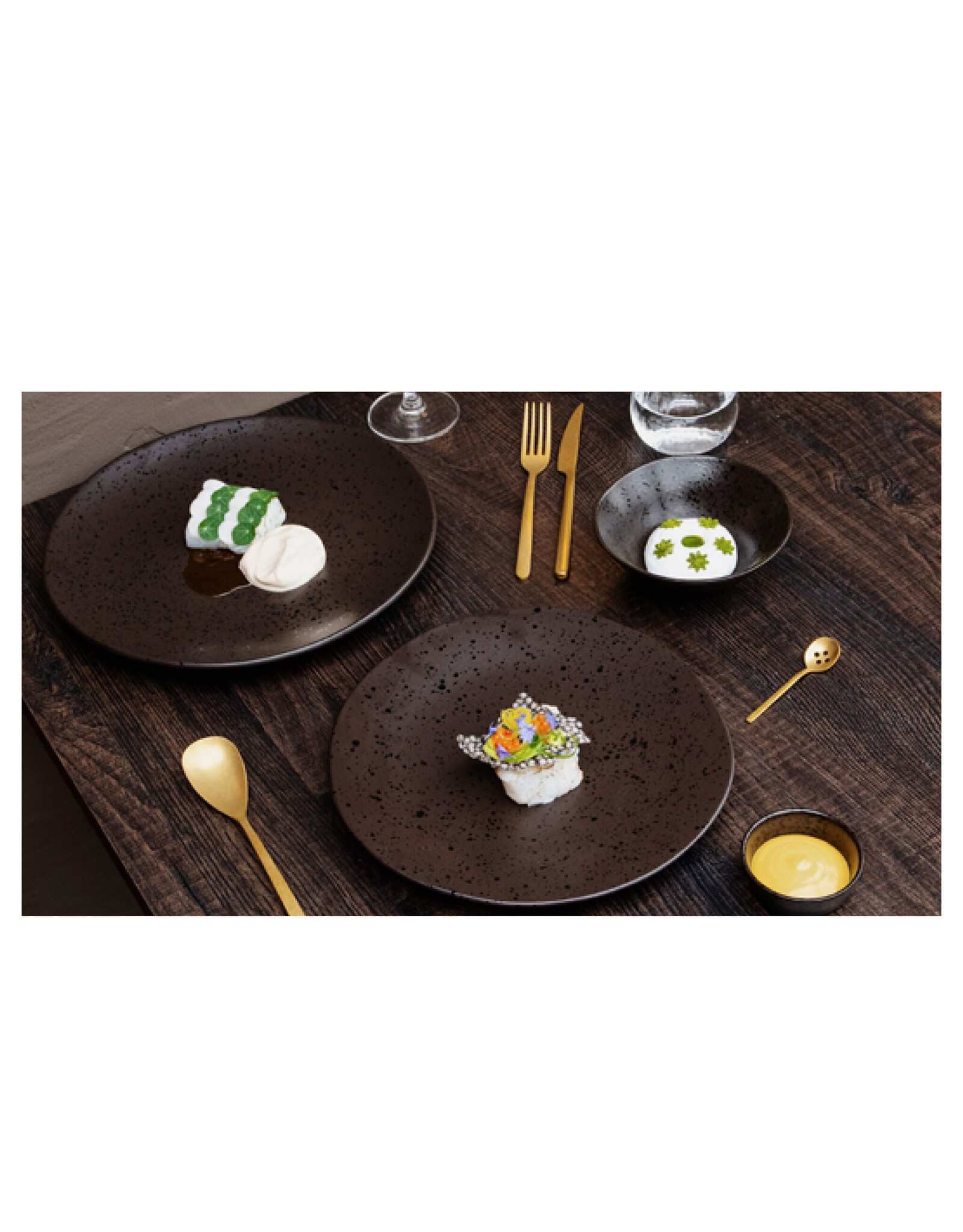 Stylepoint Black Speckle Coupe bord diep, 26.5cm