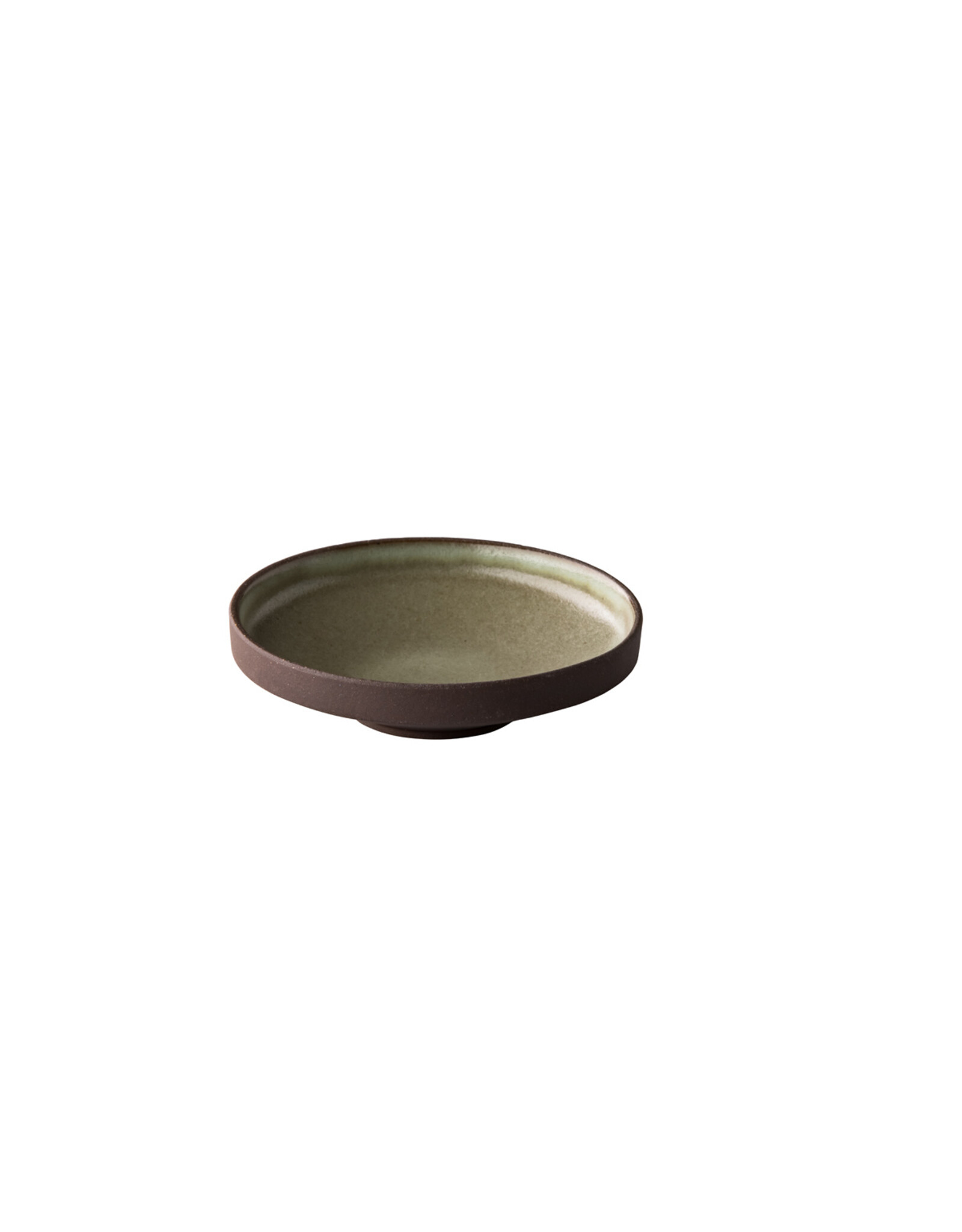 Stylepoint Forest round plate on a base with natural tones, 12.5cm