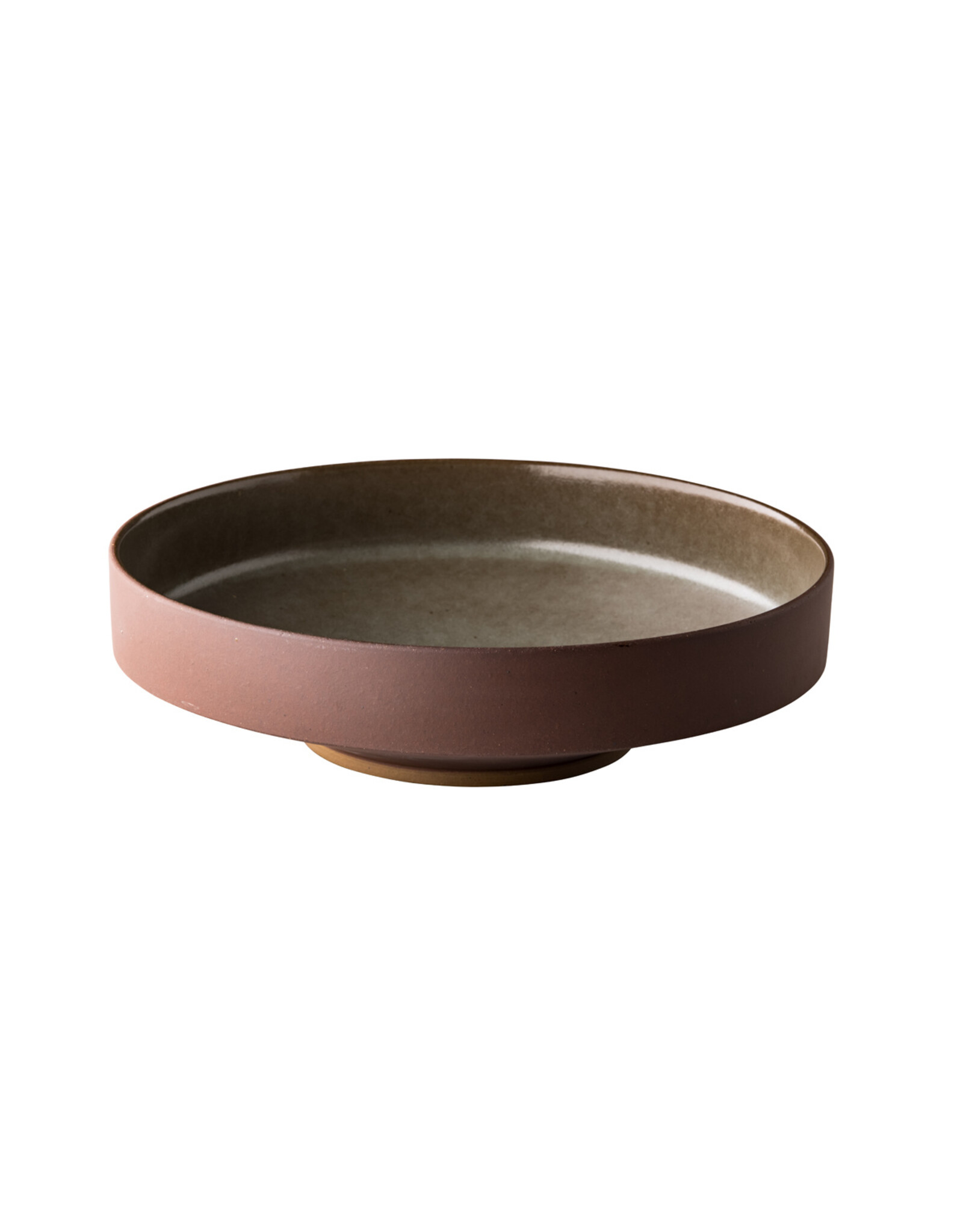 Stylepoint Forest bowl on a base with natural tones, 30x8cm, 4000ml
