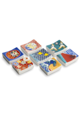 EDO Japan Chopstick rest 4x3.5cm, Square, mix, porcelain