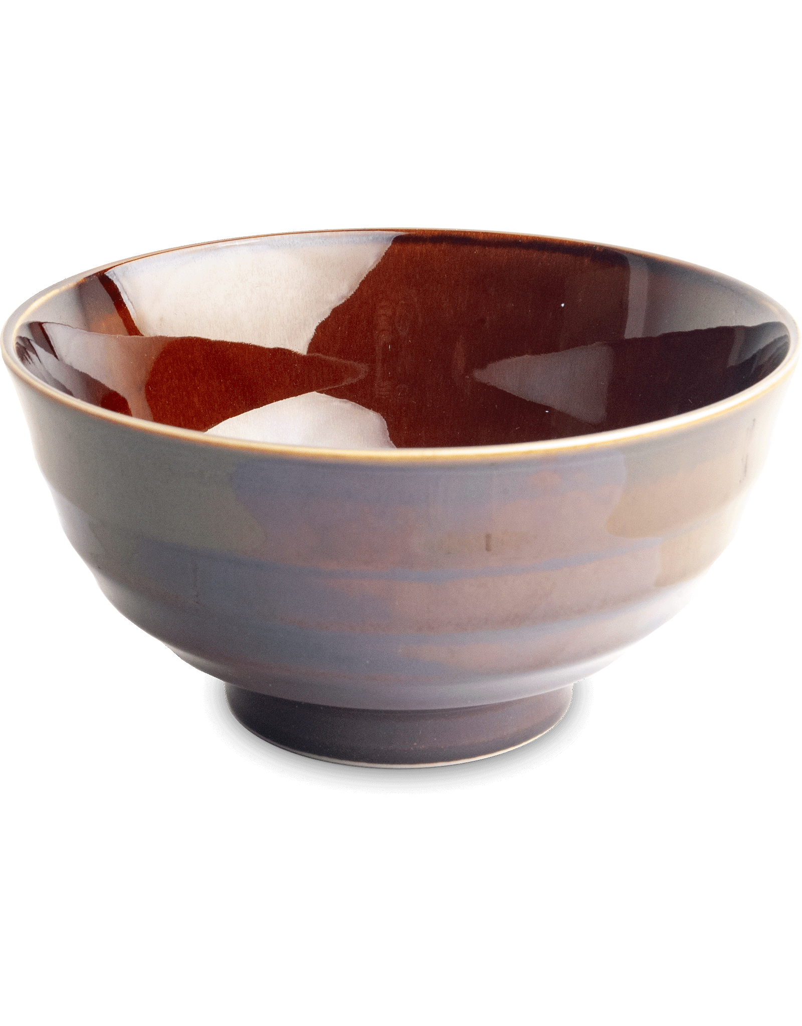 EDO Japan Bowl / Kom 17cm H8.7cm Iro Brown, Japan