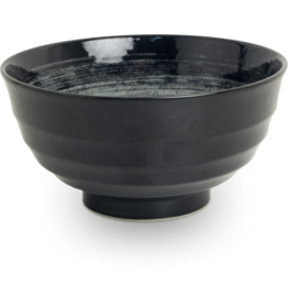 EDO Japan Bowl / Kom 17cm H8.7cm Kuro, Japans