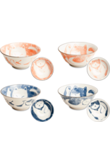 EDO Japan Kawaii Bowl Neko Nishiki, porcelain, 14,5x6,5cm, Japanese