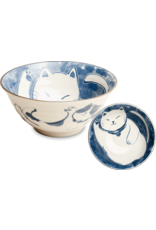 EDO Japan Kawaii Bowl Neko Nishiki, porcelain, 14,5x6,5cm, Japanese