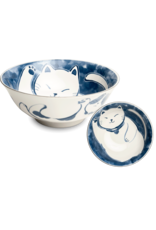 EDO Japan Kawaii Kom Neko Nishiki, porselein, 19x7,5cm, Japans