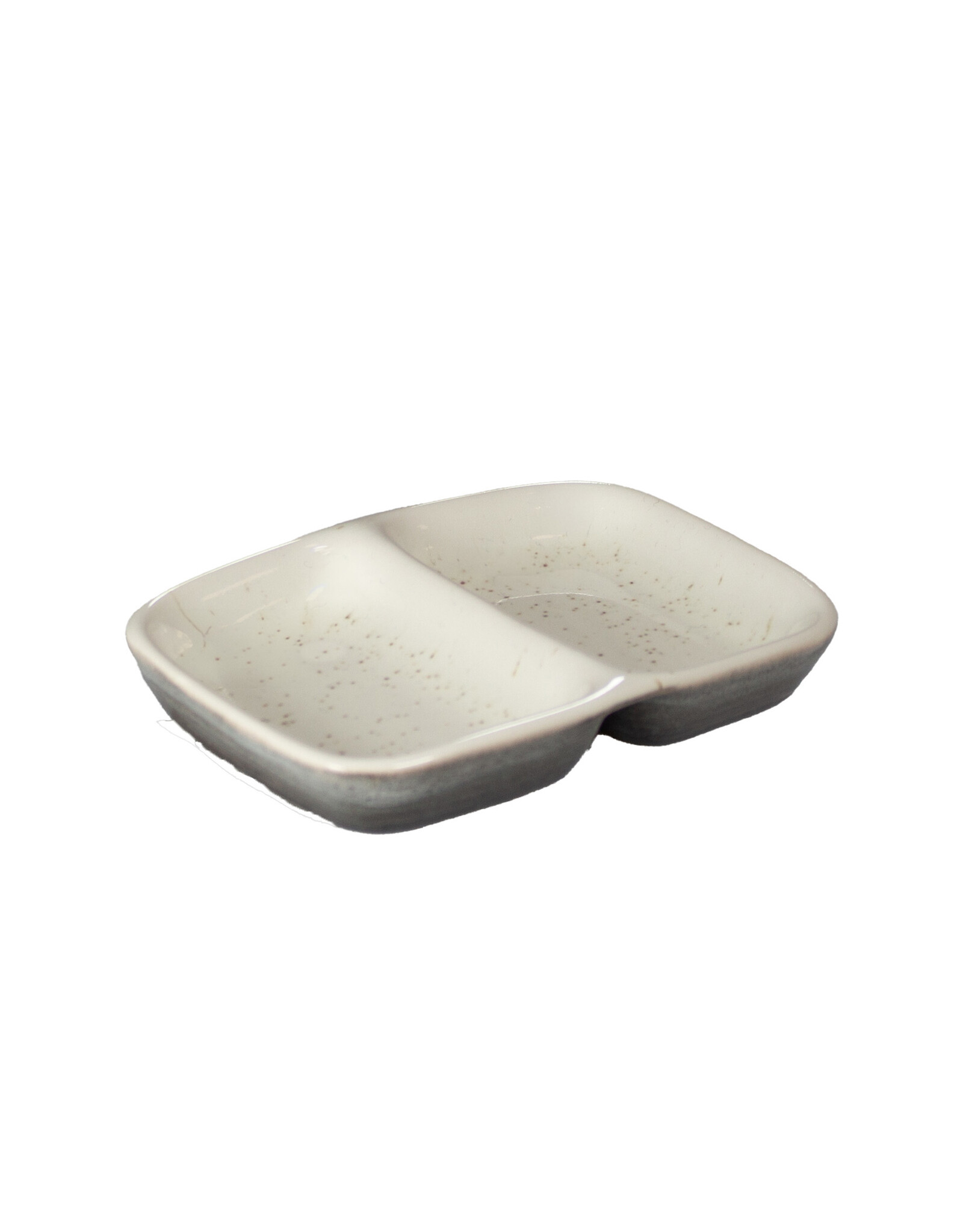 Stylepoint Sauce dish Cleo, rectangular, 2 sections, 9,3x7x1,5 cm
