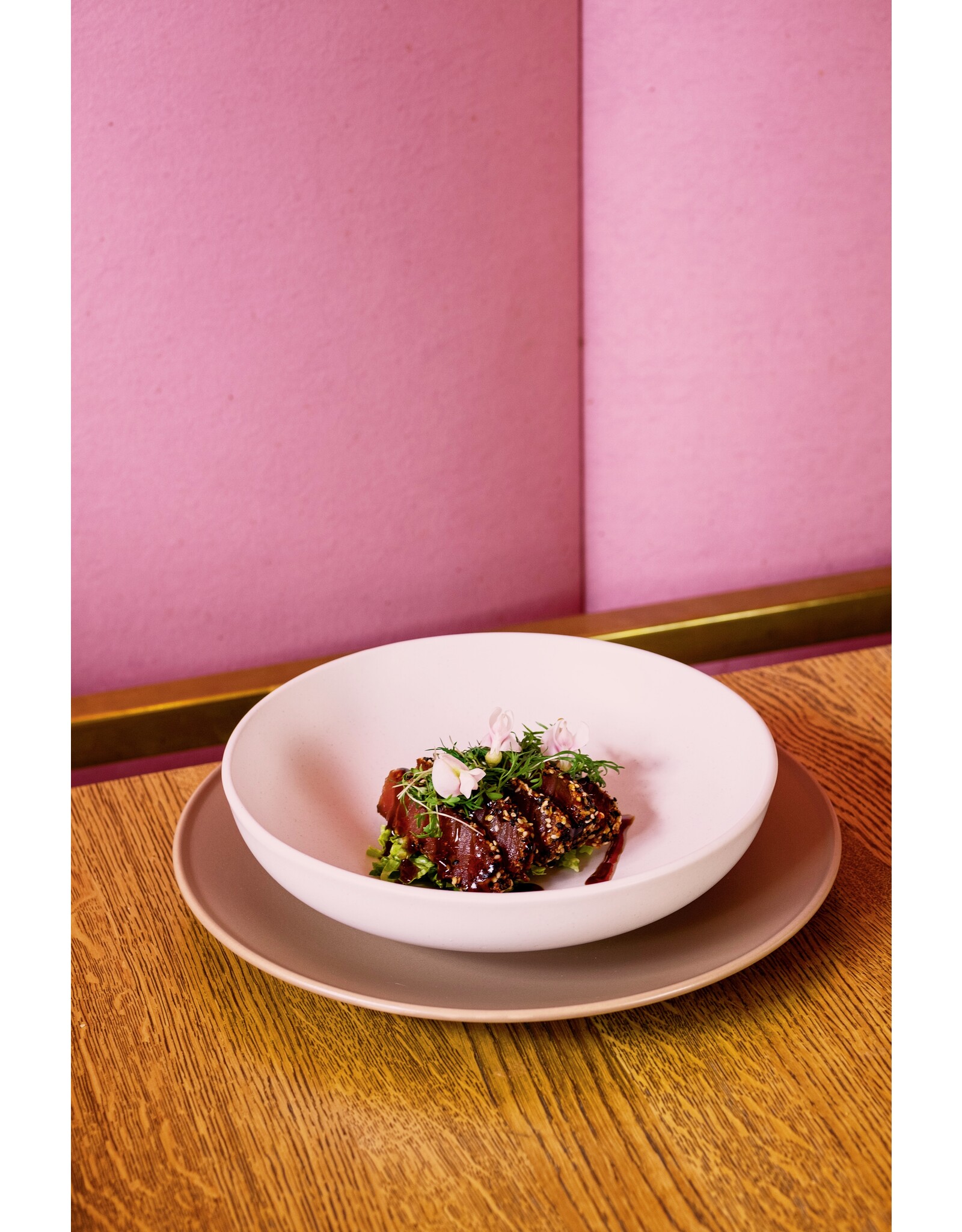 Stylepoint Hygge deep plate matte pink 23cm - 5 year chip warranty