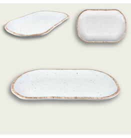 Arca Arca TIERRA White Melamine rechthoekig bord/schaal 36x23x3cm