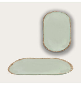 Arca Arca TIERRA Sand Melamine rechthoekig bord/schaal 45x30x4cm