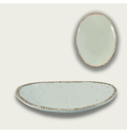 Arca Arca TIERRA Sand Melamine ovaal bord/schaal 23x17x4cm