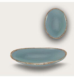 Arca Arca TIERRA Grey Melamine ovaal bord/schaal 23x17x4cm