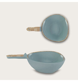 Arca Arca TIERRA Grey Melamine bowl with handle 31x21x8cm