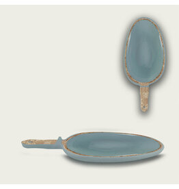 Arca Arca TIERRA Grey  Melamine serving dish with handle 38x17x4cm
