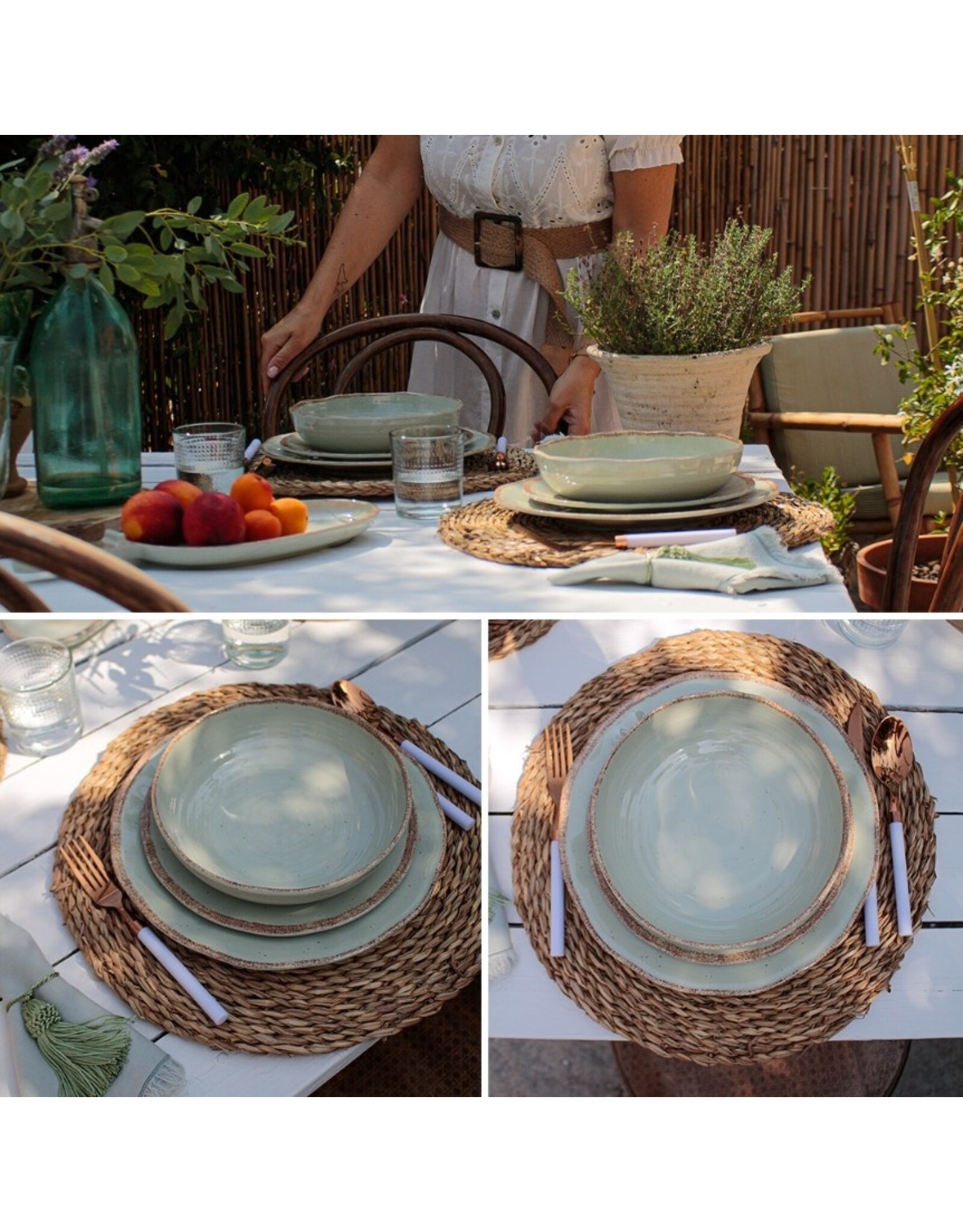 Arca Arca TIERRA Sand  Melamine Diep Soep/Pasta Bord 20cm. De Tierra melamine collectie straalt eenvoud en authenticiteit uit. Ontdek de collectie in verschillende kleuren - wit, grijs en zandkleur