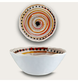 Arca Arca APULIA SPIRALE Melamine Kom 12x6cm, geel