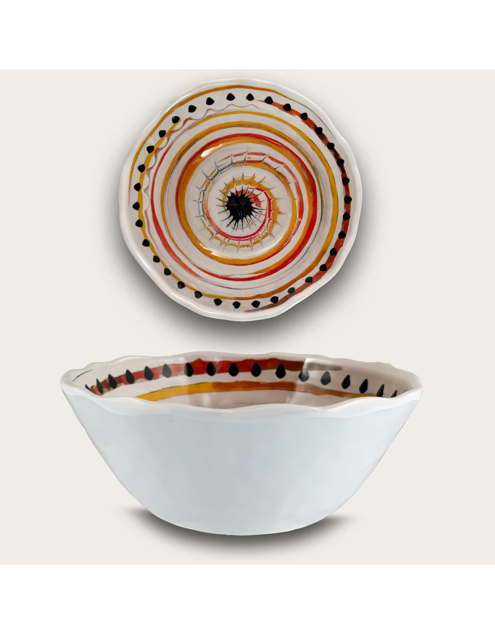 Arca Arca APULIA SPIRALE Melamine Kom 32x11cm , geel