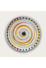 Arca Arca APULIA SPIRALE Melamine Rond Dessert Bord 22cm, geel