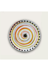 Arca Arca APULIA SPIRALE Melamine Round Deep Soup/Pasta Plate 20cm, yellow