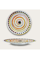 Arca Arca APULIA SPIRALE Melamine Rond Vlak Bord 41cm, geel