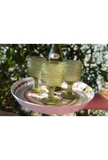 Arca Arca APULIA SPIRALE Melamine Rond Vlak Bord met rand 35x4cm, geel