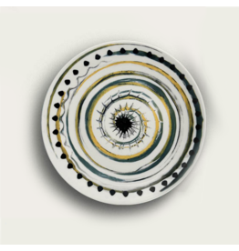 Arca Arca APULIA SPIRALE Porcelain Round Deep Soup/Pasta Plate 20cm, green