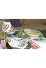 Arca Arca APULIA SPIRALE Porseleinen Rond Diep Soep/Pasta Bord 20cm, groen
