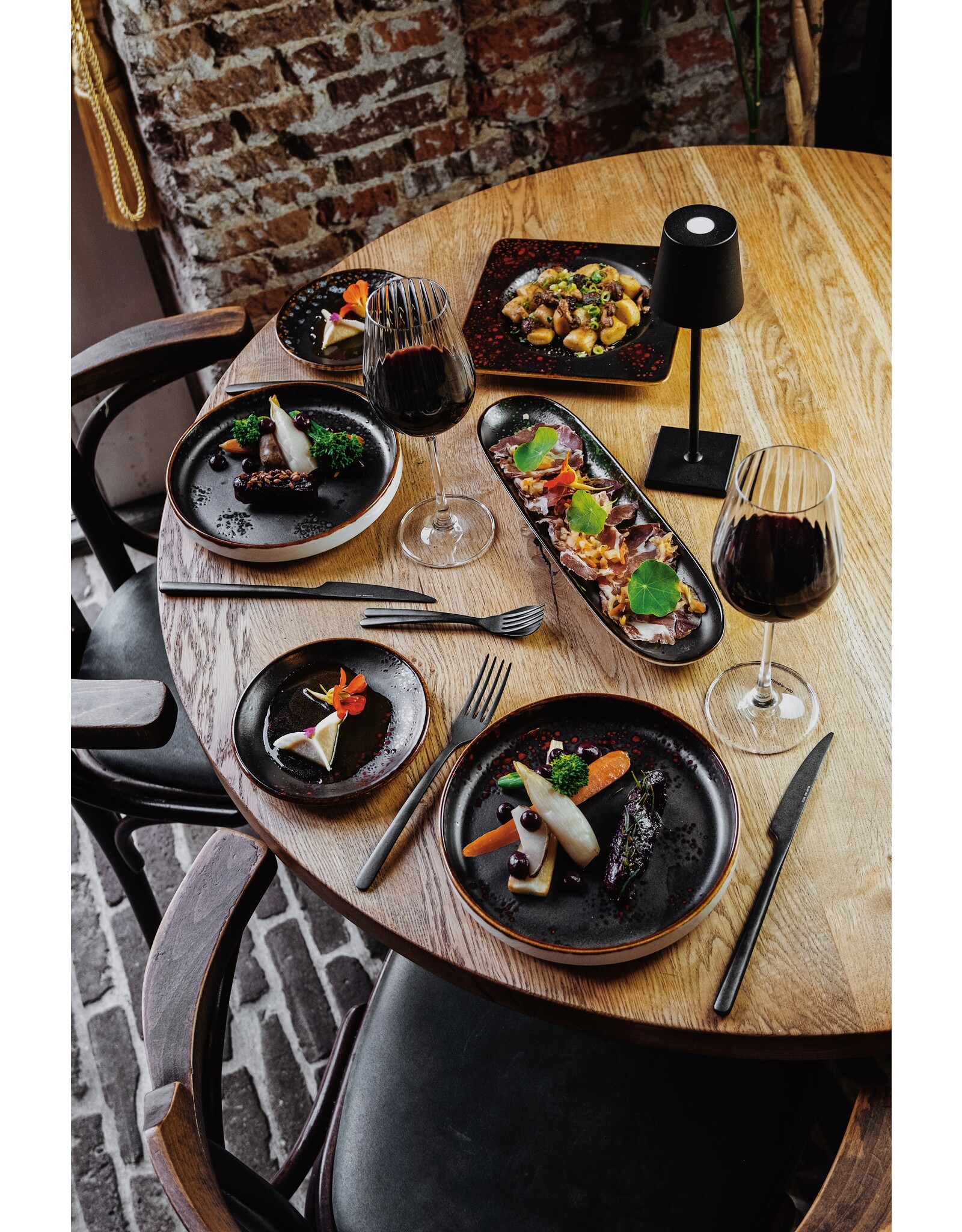 Stylepoint Columba Optic wine glass 400ml, extra strong crystal glass with titanium coating