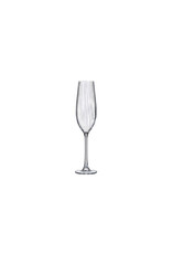 Stylepoint Columba Optic champaign glass 260ml, extra strong crystal glass with titanium coating