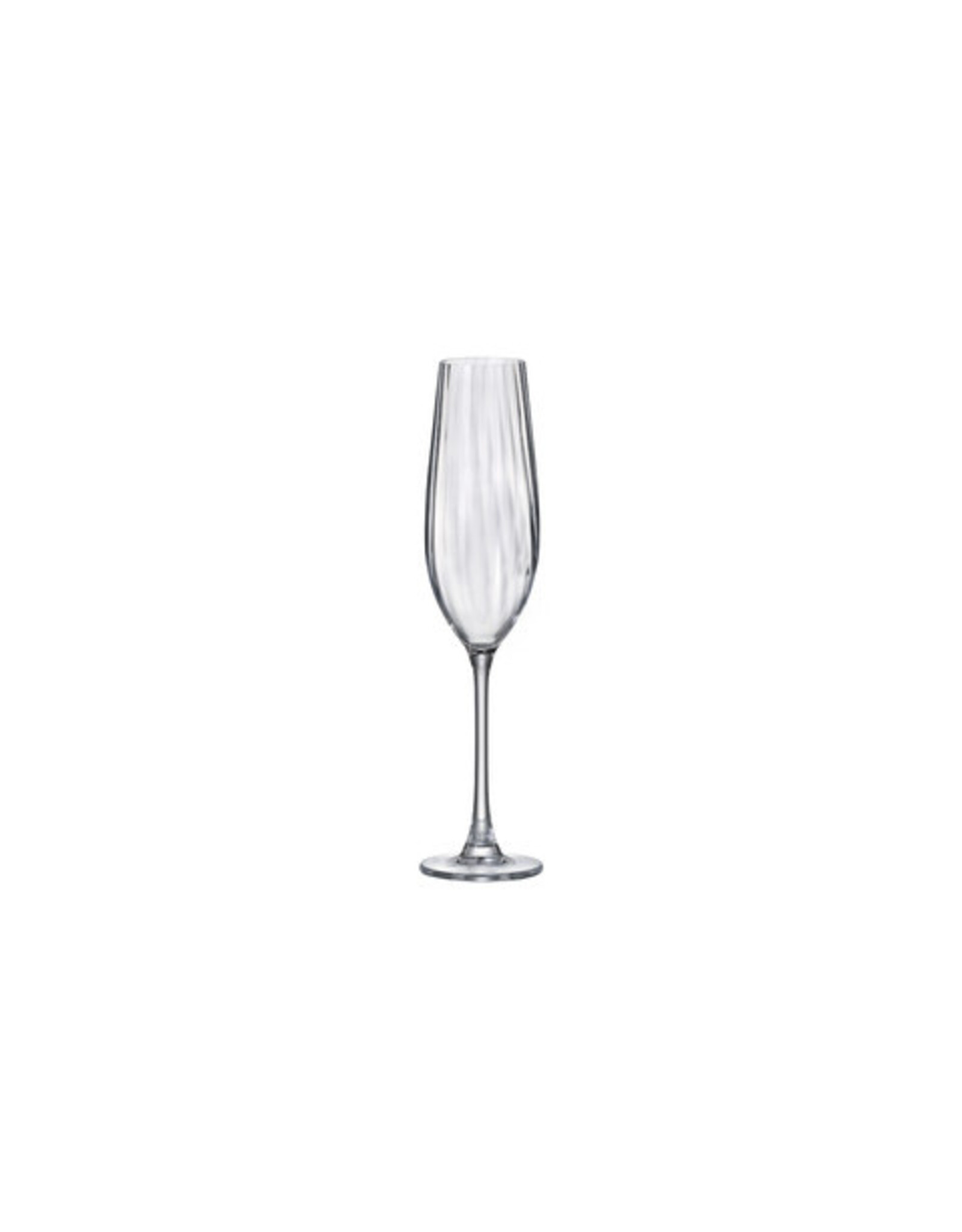 Stylepoint Columba Optic champaign glass 260ml, extra strong crystal glass with titanium coating
