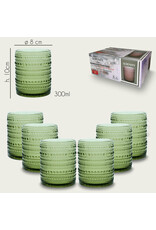 Arca Tumbler Arca Serenity, green, 300ml, 6-pack, water/c/mocktailglass  with a unique and robust look, suitable for any occasion