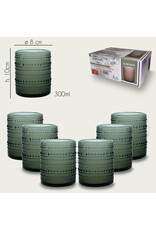 Arca Tumbler Arca Serenity, grey, 300ml, 6-pack, water/c/mocktailglass  with a unique and robust look, suitable for any occasion