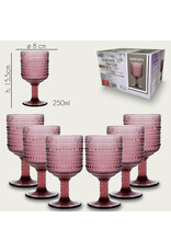 Arca Wine glass Arca Serenity, purple, 250ml, 6-pack, water/c/mocktailglass  with a unique and robust look, suitable for any occasion